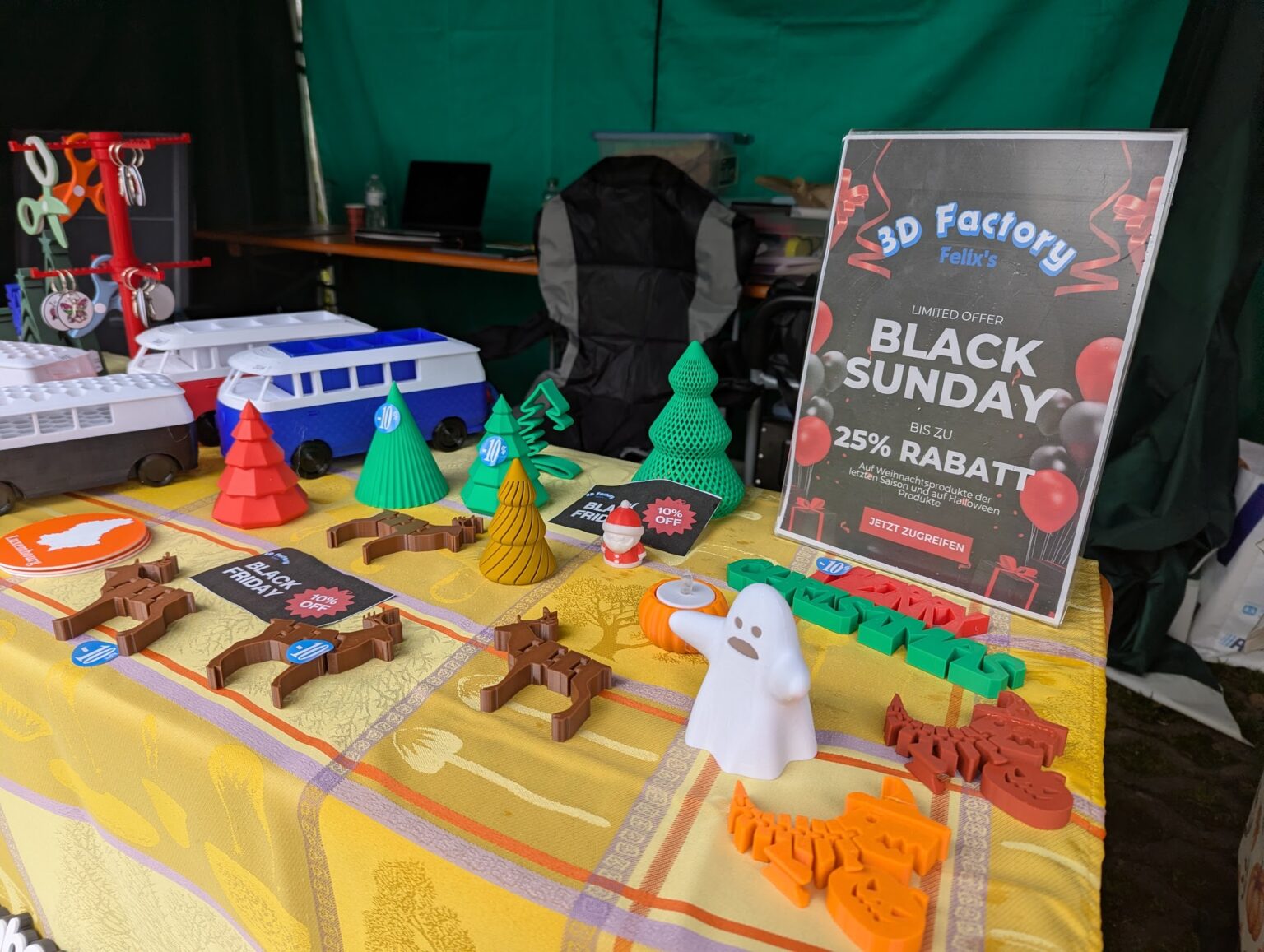 Verkaufstand Haupeschmaart in Munshausen 2025